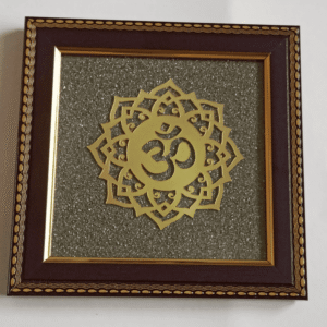 URA Wall decor frame in acrylic with pyrite crushed powder. Vastu item b